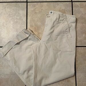 GAP high rise wide leg crop jeans.
